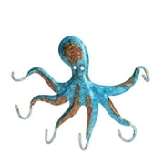 Cast Iron Octopus Wall Hook, Octopus Wall Hook Space Saving Wall Mounted  For Balcony For Kitchen For Bedroom For Bathroom