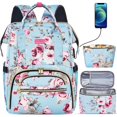 thumbnail image 1 of Mochila de almuerzo Kaome para portátil de 15.6 pulgadas para mujer con puerto USB, 1 of 6