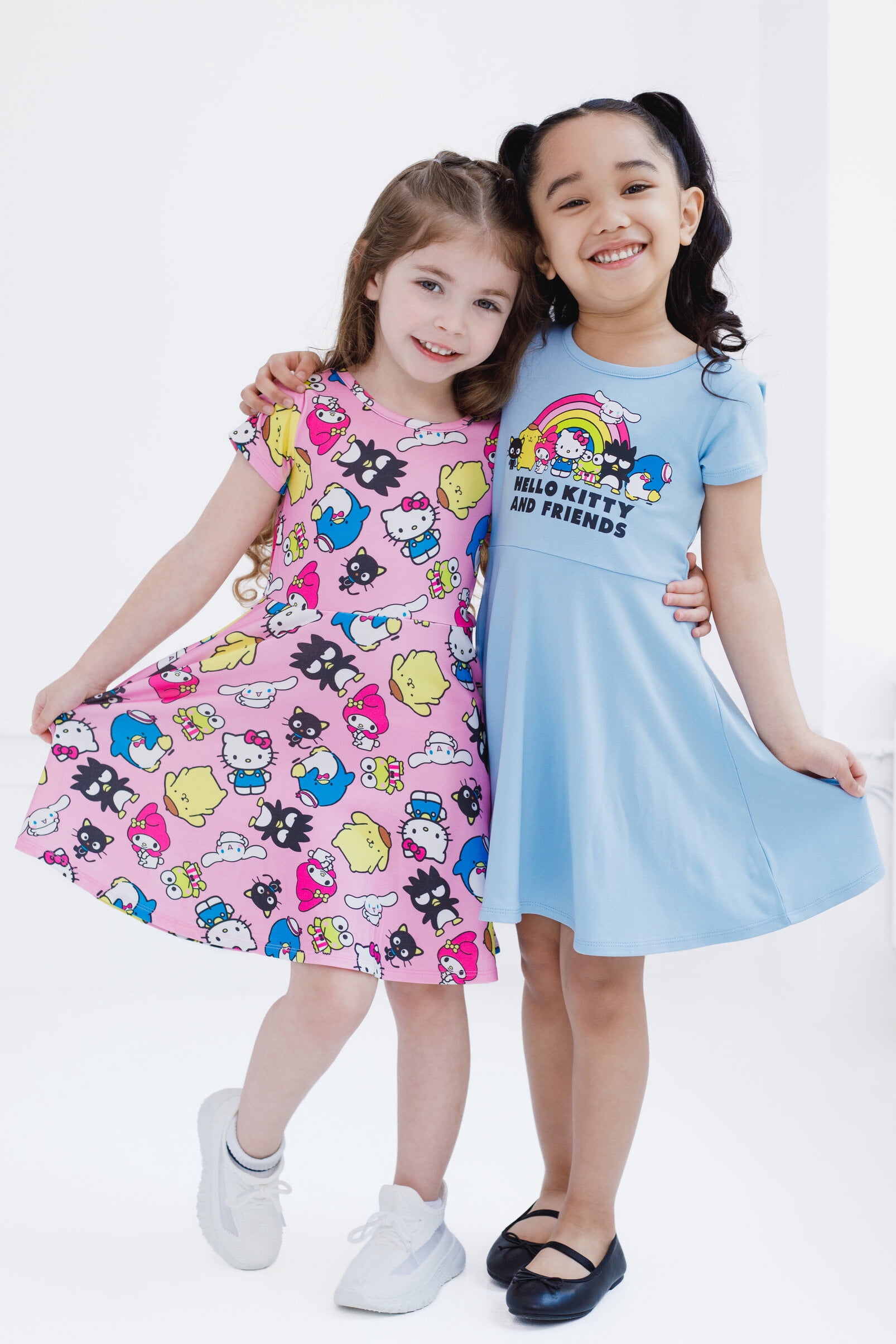 Hello Kitty Badtz-Maru Keroppi 2 Pack Skater Dresses Toddler to Big Kid