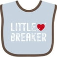 thumbnail image 3 of Inktastic Little Heartbreaker with Arrow Boys or Girls Baby Bib, 3 of 4