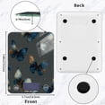 thumbnail image 2 of High Precision Digital Kitchen Scale Tempered Glass Food Scale Multifunction Scale Small Kitchen Appliances Brown-blue Butterfly Pattern, 2 of 7
