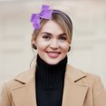 thumbnail image 5 of Unique Bargains Bow Hairbands Bowknot Headband Non-slip Fashion Purple 0.35 Inch Wide Headband for Girl Women, 5 of 7