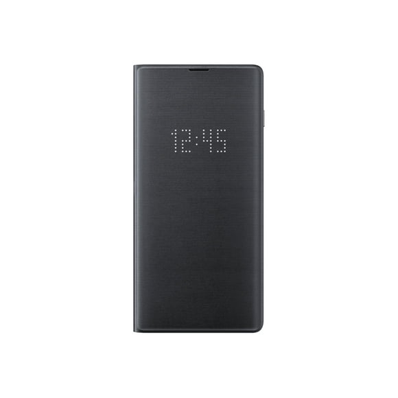 Samsung LED View Cover EF-NG975 - Flip cover for cell phone - black - for Galaxy S10+, S10+ (Unlocked)