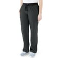 thumbnail image 2 of ave. Varick Women's Six Pocket Midrise Straight Leg Scrub Pant in Charcoal, 5XL Tall, 2 of 6