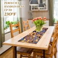 thumbnail image 3 of FREEAMG Marble Unique Texture Long Trivet Table Runner Non-Slip Heat Resistant Table Protector Waterproof Easy to Clean Abstract Style Hot Pads Pot Holder Table Mats, 3 of 7