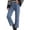 Dark Blue, variant on Women's Pants, High Waist Straight Leg Jeans Casual Wide Trousers Loose Fit Denim Pants Yellow XL