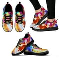 thumbnail image 1 of Zapatillas de plataforma informales con diseño teñido anudado colorido y cómodas para verano, transpirables y a la moda., 1 of 6