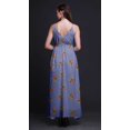 thumbnail image 3 of Bimba Robe Longue à Imprimé Floral pour Femmes Bretelles Spaghetti Col en V Maxi Tenue de Plage-TG, 3 of 5