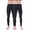 Black, variant on LANBAOSI Men Thermal Pants Long John Underwear Bottom 2 Pack Size 2XL