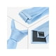 thumbnail image 3 of CORBATA CHIC para Hombres, Color Sólido, Corbatas Texturizadas Clásicas para Bodas Formales, Talla Única, Azul Claro, 3 of 4