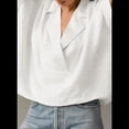 thumbnail image 4 of Blusa Informal Elegante para Mujer, de Negocios, de Corta, con Cuello en V y Tapeta, Camisa de Trabajo L, 4 of 8