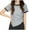 Gray1, variant on yillto Girls Summer Shirts Casual Loose Short Sleeve Crew Neck Tee Trendy Plain Basic Tshirts Outfits