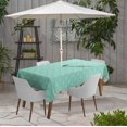 thumbnail image 2 of Vargottam Indoor/OutdoorTablecloth58x58 Inch SquareTablecloth with Umbrella Hole and Zip- Waterproof PatioTableCloths- TableCovers for Backyard RectangularTable- Aquamarine, 2 of 5