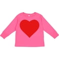 thumbnail image 3 of Inktastic Red Heart Boys or Girls Long Sleeve Toddler T-Shirt, 3 of 5