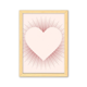 thumbnail image 1 of En forma de corazon de amor de San Valentín Cuadro de madera decorativa marco de casa A4, 1 of 3