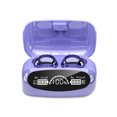 thumbnail image 2 of Sidaley 1 par de auriculares tipo c IPX7, compatibles con Bluetooth, tipo intrauditivo, con estuche de carga, llamada manos libres, pantalla digital LED Cables de audio/vídeo Púrpura, 2 of 6