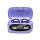 thumbnail image 2 of Auriculares tipo c IPX7 Auriculares intrauditivos compatibles con Bluetooth con estuche de carga Llamada manos libres Pantalla digital LED Púrpura 1 par Monstrate EL005142-01B, 2 of 2