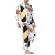 thumbnail image 2 of Balery Wine Bottles Glasses Pijama para Hombre de Dos Piezas con Manga Larga, Conjunto de Dormir y Descanso Suave con Bolsillos-Medium, 2 of 7