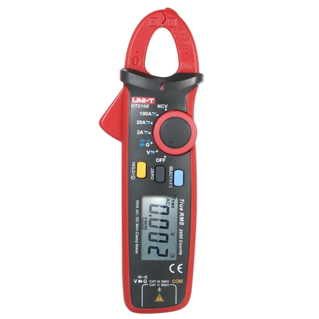 UNI-T UT210E Mini pinza de mano digital Multímetro Retroiluminación LCD Verdadero