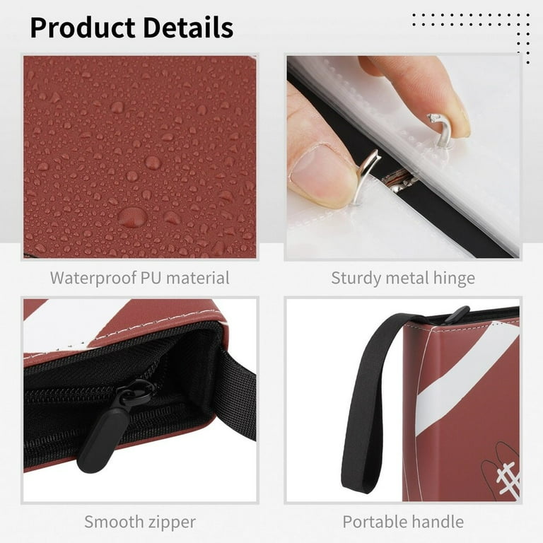 Benazcap Album Cartes Compatibles Classeur Carte Pokemon, 4 Pochettes Par Page Classeur Cartes à