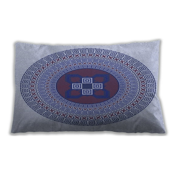 Ahgly Company Outdoor Rectangular Contemporary Lumbar Throw Pillow, 13 inch by 19 inch