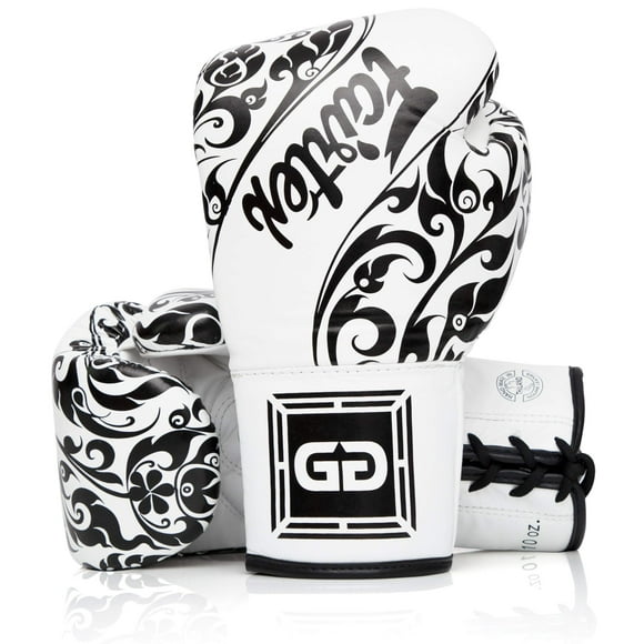 Guantes de kickboxing Fairtex Glory Limited Edition blancos 340 g