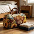 thumbnail image 3 of Cow Plaid Patchwork Travel Bag with Spacious Storage and Adjustable Shoulder Strap for Weekend Gym and Daily Commute Fashion Accessory, 3 of 7