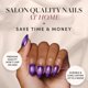 thumbnail image 2 of Press-On Nails Tarot Glamnetic, brillante, opaco, corto, almendra, 2 of 6