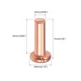 thumbnail image 2 of Unique Bargains 100Pcs 5/64' x 15/64' Flat Head Copper Solid Rivets Fasteners, 2 of 3