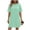 A02 Mint Green, variant on qolati Womens Summer Tshirts Dress Nightgowns for Women Casual Short Sleeve Sleep Shirts Crew Neck Night Dress Nightshirt with Pockets Red XXL