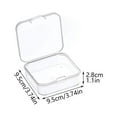 thumbnail image 2 of Mini Small Storage Containers Square 12Pcs Transparent Jewelry Beaded Case, 2 of 11