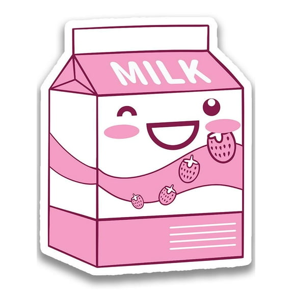 Milk Box Happy Sticker -Smartprints Designs, Vinyl Sticker