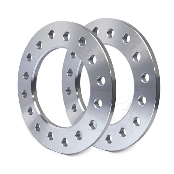 2 Billet 8x200 Dually Wheel Spacers 1/2" (12mm) Thick Fits Ford F-350 Super Duty
