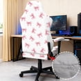 thumbnail image 4 of Xixirimido Bowknots White Print Gaming Chair Covers, 3D Printing Stretchable Computer Chair Slipcover Soft Non-Slip Gamer Chair Cover with Armrest Covers, 4 of 8