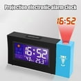 thumbnail image 2 of Réveil à Projection Vocale Projecteur Intelligent Numérique LED Réveils Snooze Prévisions Météo Électroniques Réveil Horloges de Bureau, Heure Précise, 2 of 7