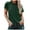 Green, variant on fatyb T Shirts for Women Short Sleeve Casual Crew Neck Summer Tops Womens Solid Color Loose Tee Shirts