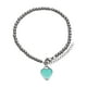 thumbnail image 1 of Pulsera para Mujer con Dije de Corazón LuckyLy, Brazalete de Acero Inoxidable, Modelo Ada plateado UNITALLA, 1 of 6
