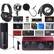 Focusrite Scarlett Solo Studio 4th Gen 2x2 USB Audio Interface Bundle