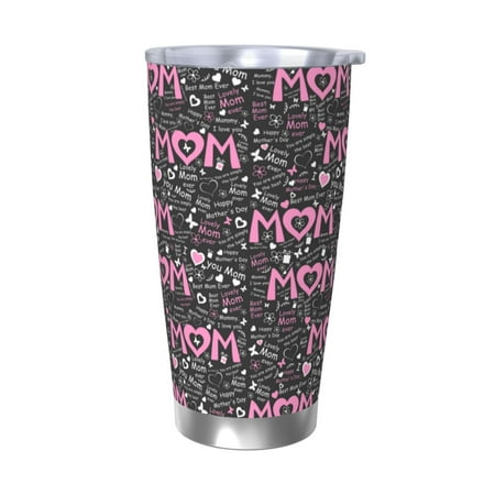 

Gukieu Lovely Mom Ever Print 20OZ Car Cup Vacuum Stainless Steel Leak-proof Thermos Cup Unisex Suitable for Home Outdoor and Sports-Without Straw