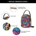 thumbnail image 4 of FORMRS Crossbody Bag for Women Quilted Travel Shoulder Cell Phone Purse with Chain Strap Handbag, Charming Floral Pattern, 4 of 7