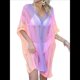 thumbnail image 1 of Vestido Corto de Crochet para Mujer, Elegante Vestido y de Verano, Informal y Calado. Rosa Púrpura Talla Única, 1 of 10