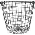 thumbnail image 1 of Metal Wire Basket Storage Organizer Desktop Container Iron Storage Basket Fruit Holder (L), 1 of 8