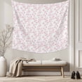 thumbnail image 5 of Pink Spring Floral Small Tapestry for Bedroom Wall Hanging Tapestry,Elegant Watercolor Summer Botanical Ceiling Backdrop Tapestries Poster Blanket Wall Decor for Teens Room Living Room Dorm 23" x 28", 5 of 8