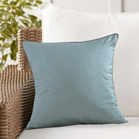 Aiking Home Solid Faux Silk Euro Sham Pillow Cover 26 By 26