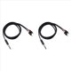 thumbnail image 1 of 2X Cable de 6,35 mm A Cable de Audio Aux Jack y Cable Divisor para Amplificadores Audio DVD, 5 Pies, 1 of 5
