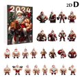 thumbnail image 3 of Calendario de Adviento de Papá Noel con músculos fuertes Calendario de Adviento 2024 Decoración navideña Pequeño colgante Caja de regalo Figura de juguete divertida para niños, 3 of 5