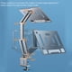 thumbnail image 3 of Cateissary Soporte de libro de aleación de aluminio ergonómico multifuncional ángulo ajustable Universal soporte de repuesto para portátil de Videojuegos y accesorios Plata tipo 2, 3 of 6
