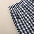 thumbnail image 3 of Toddler Boy Summer Outfits Baby Boy Embroidery Print Short Sleeves T-Shirt Plaid Shorts Set Boy Clothes Set, 3 of 7