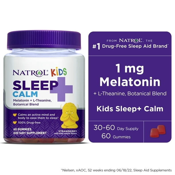 Natrol® Kids Sleep+ Calm, Sleep Aid Supplement, Ages 4 and Up, Drug