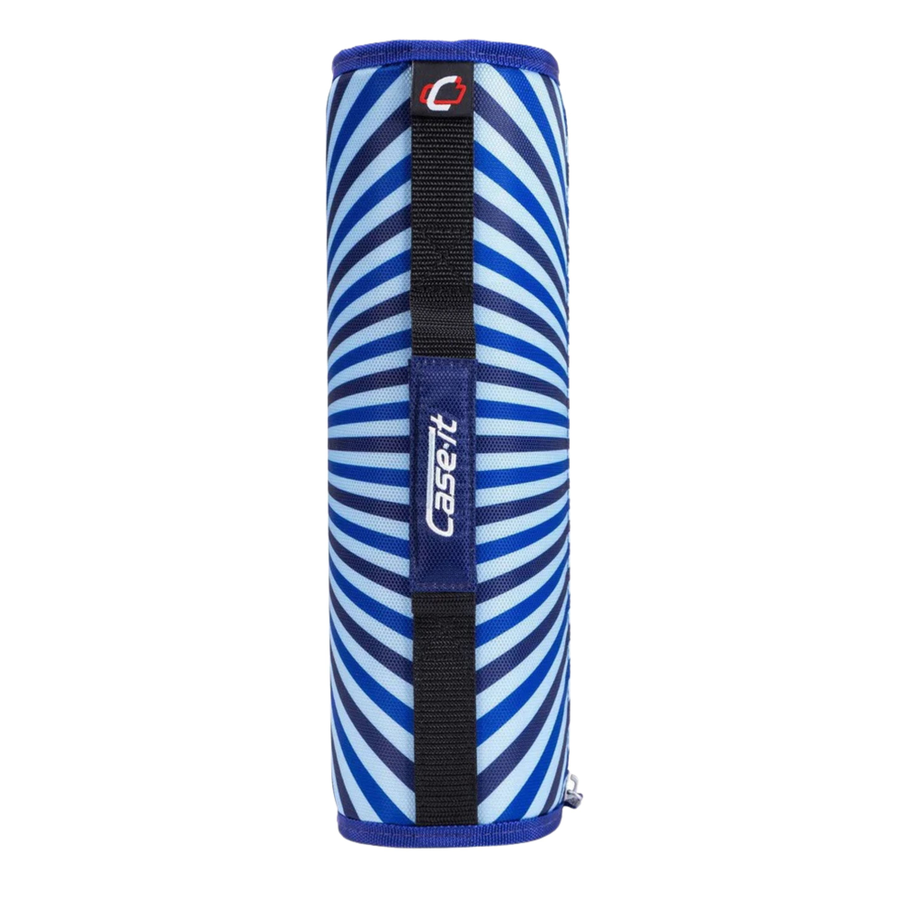 Case-it 3"  Mighty Zip Tab Zipper Binder in Hypnotic Blue